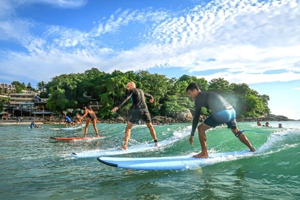 One-time Private Surf Class (90 minutes) per person at Kata Beach