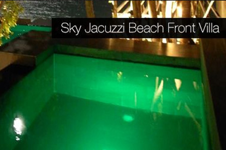 Sky Jacuzzi Beach Front Villa