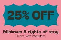 Stay Longer & Save - Room with Breakfast (25% discount)