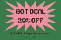 Hot Deal Offer - Room Only (20% discount)